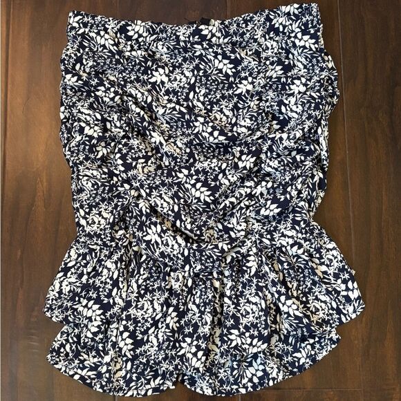 Blue floral skirt - Picture 1 of 5